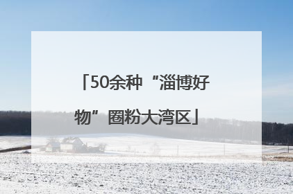 50余种“淄博好物”圈粉大湾区