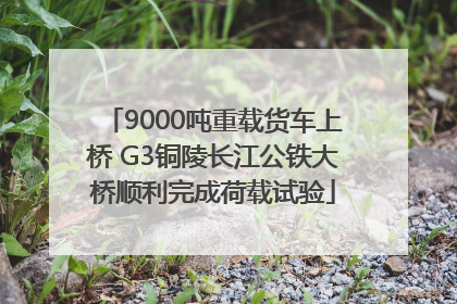 9000吨重载货车上桥 G3铜陵长江公铁大桥顺利完成荷载试验