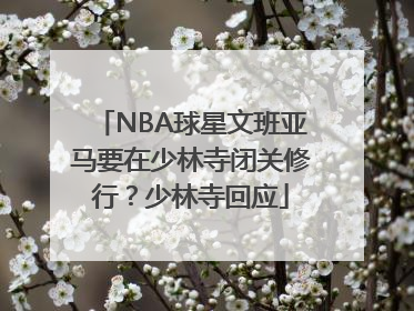 NBA球星文班亚马要在少林寺闭关修行?少林寺回应